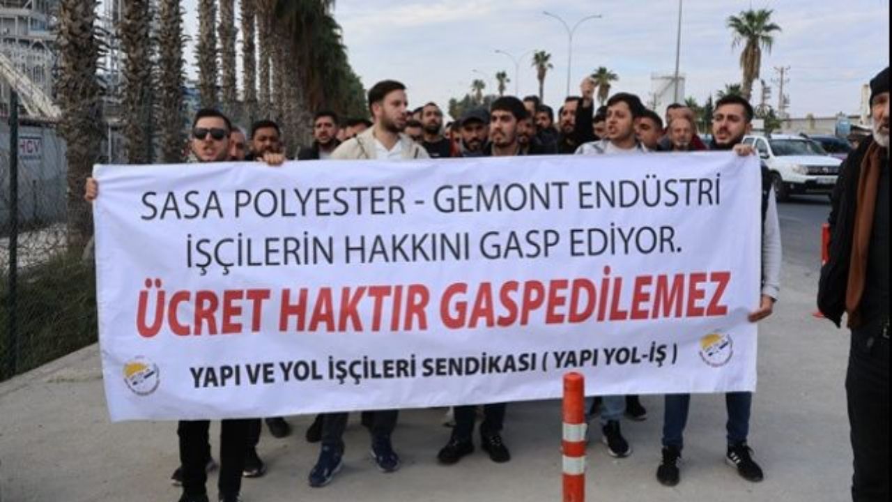 SASA Polyester: Maaş Eylemi Taşeron İşçilerle İlgili